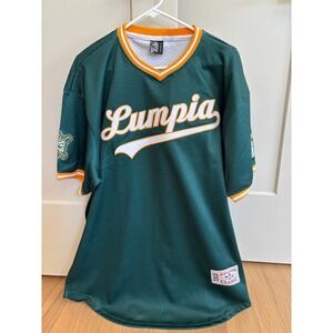 Softgoods Classic Lumpia Baseball Jersey Green Orange Mens XL